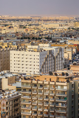 view of the residential areas in the city of Riyadh
