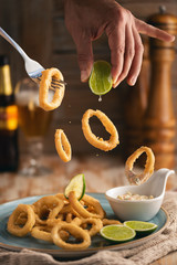Onion Rings and Beer