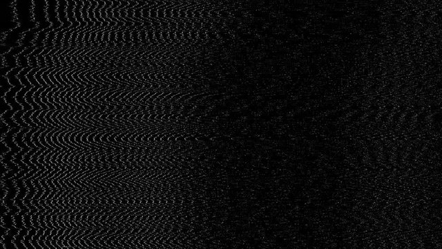 Analog distortion with glitches. Monochrome, black and white offset flickering noise. Video error. Screen damage effects, artifacts. VHS. Bad interference. Visible cathode ray tube pattern. 80s, 90s