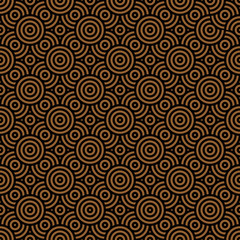 Fototapeta premium Abstract geometric seamless pattern design background decorative with circle line