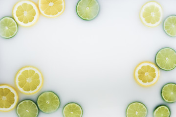 Relaxing milk bath with lemons and limes