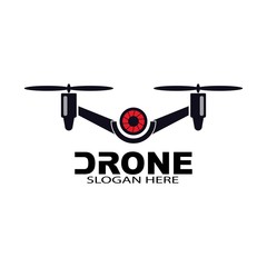 drone logo template vector icon. photography drone vector. quad copter vector icon

