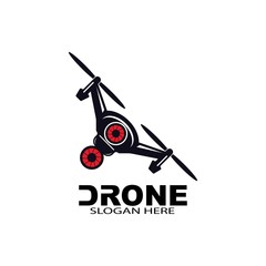 drone logo template vector icon. photography drone vector. quad copter vector icon

