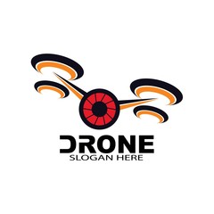 drone logo template vector icon. photography drone vector. quad copter vector icon

