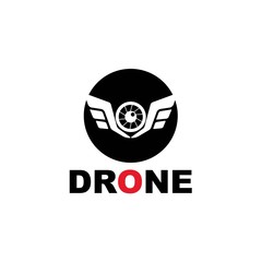 drone logo template vector icon. photography drone vector. quad copter vector icon

