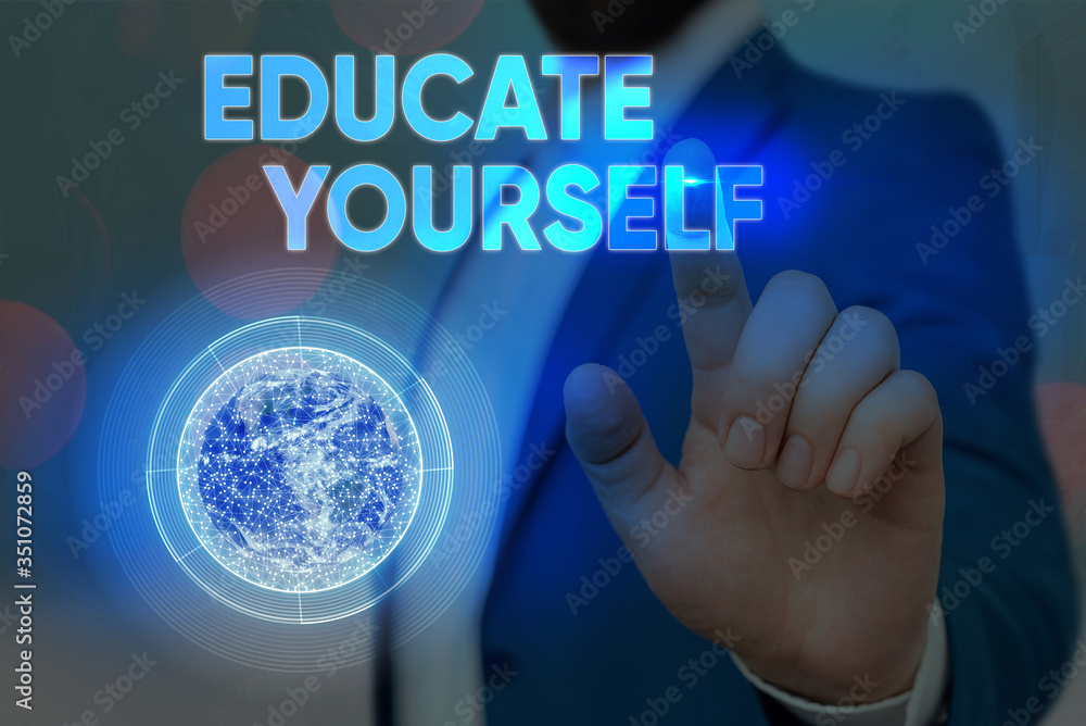 Poster conceptual hand writing showing prepare oneself or someone in a particular area or subject. concept 