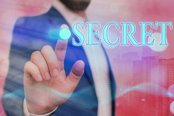 Handwriting text Secret. Conceptual photo something that is kept or meant to be kept unknown to...