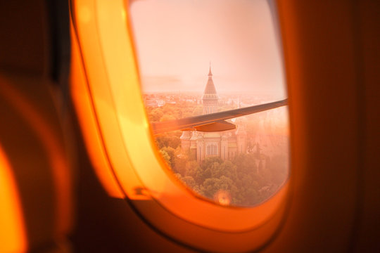 Timisoara view from the airplane