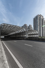 Commercial indoor and outdoor space and pavement