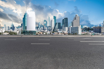 Commercial indoor and outdoor space and pavement