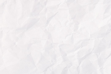  white crumpled paper texture  background.