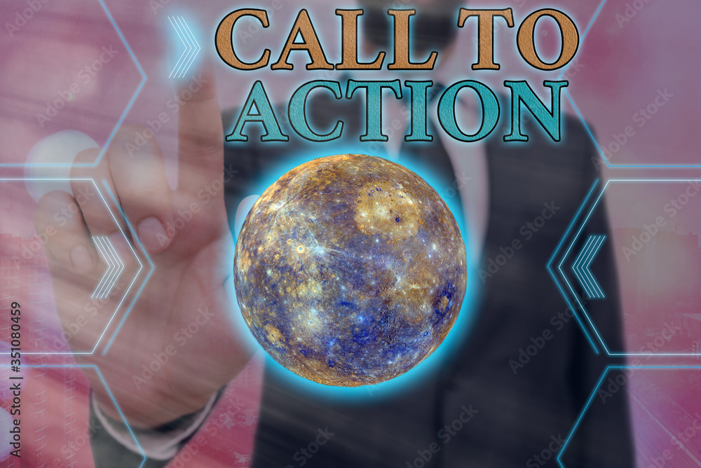 Poster handwriting text writing call to action. conceptual photo exhortation do something in order achieve 