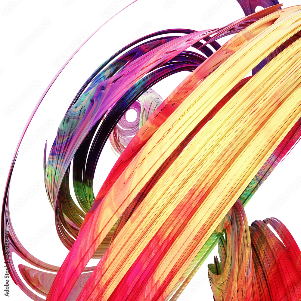 Poster modern colorful flow background, wave liquid shape color paint,3d rendering,conceptual image.