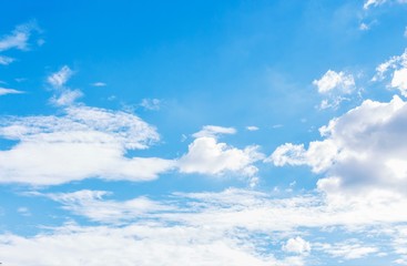 blue sky with white clouds