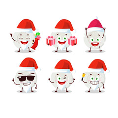 Santa Claus emoticons with plate angry expression cartoon character
