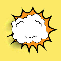 Vector image of communication in the form of burst. Stock Photo.