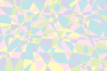 Geometric pattern in pastel colors. Abstract background from triangles. Vector illustration. Stock Photo.