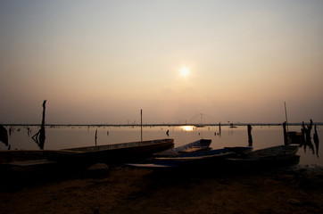 Fisherman Boat Silhouette