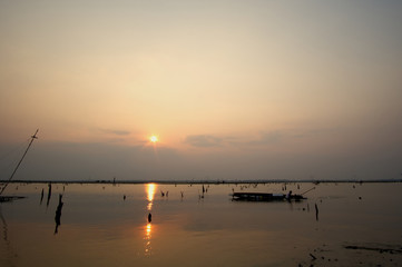 Fisherman Boat Silhouette