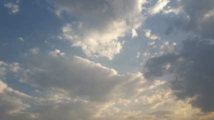 blue sky with clouds