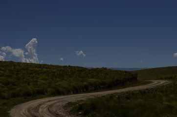 Paisaje, cuesta del portezuelo Catamarca