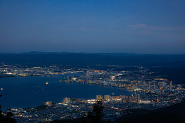 琵琶湖の夜景