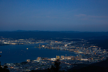Fototapeta na wymiar 琵琶湖の夜景