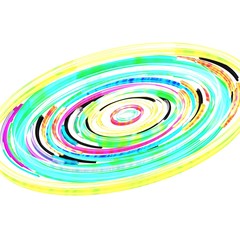 Multicolored inclined circles on a white background - Lilleaker 