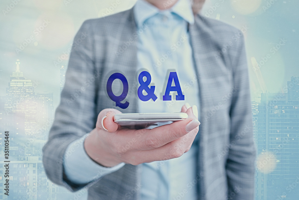 Poster conceptual hand writing showing q and a. concept meaning a period of time or an occasion when someon