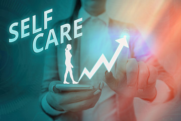Handwriting text Self Care. Conceptual photo the practice of taking action to improve one s is own...