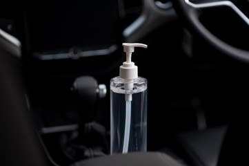 New normal Alcohol gel 70% in car for cleaning everywhere