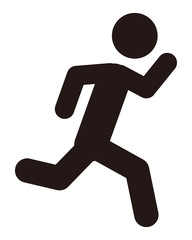 走る人