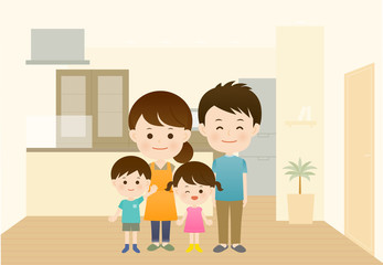 リビング集合家族