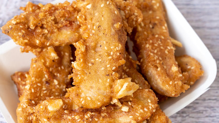 Thai Style Fried Battered Bananas and Potatoes 