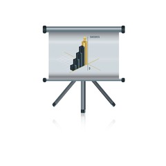 Graph on projector screen