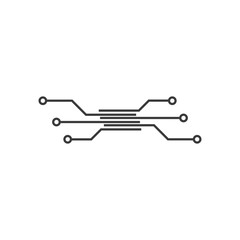 Circuit technology logo vector