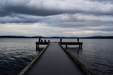 Dock on a lake 