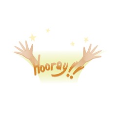 hand showing hooray expression