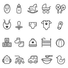 baby icon set