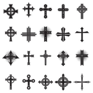 Collection of crosses design