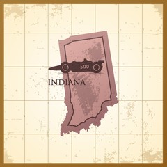 map of indiana state