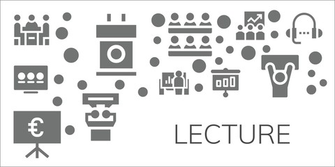 lecture icon set