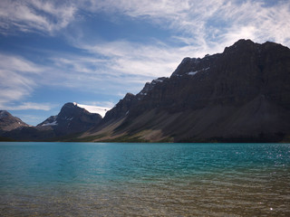 Turquoise Louise Lake in Rockies Mountains, Banff National Park, Alberta, Canada