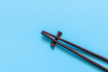 Accessories for sushi on a light background. Close up. Selective focus.