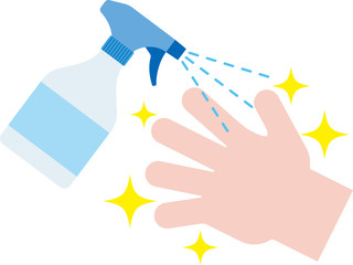 消毒できれいになる手