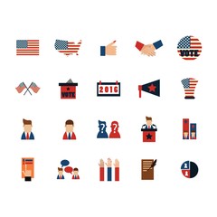 set of election icons