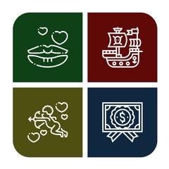 Set of invitation icons