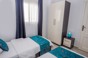 Interior design of bedroom in house