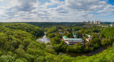 Holy Trinity Kitaev Monastery from above. Kiev. Ukraine.Holy Trinity Kitaev Monastery from above. Kiev. UkraineHoly Trinity Kitaev Monastery from above. Kiev. Ukraine