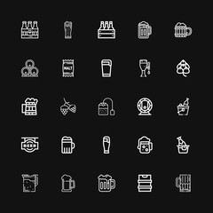 Editable 25 brew icons for web and mobile